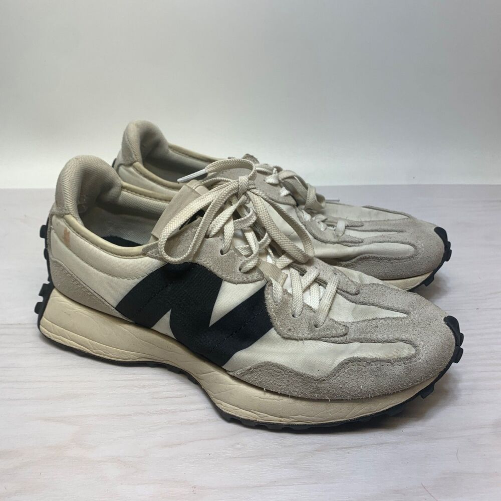 New Balance 327 Women’s Size 9 (B) Sea Salt White Black Casual Sneakers Shoes